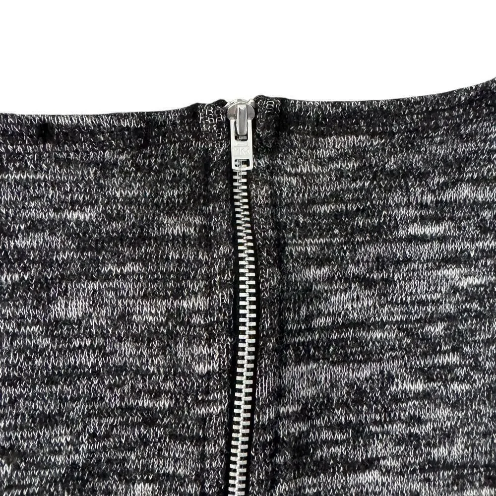 J. Crew Jaspe Wool Blend Sweater Tunic Marled Charcoal Gray Size XS